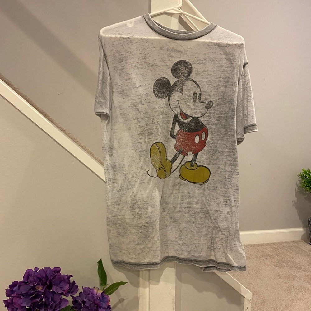 Men’s Vintage Sheer Disney Mickey Mouse Tee